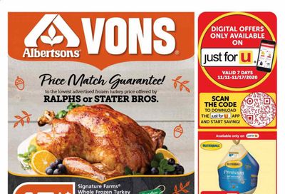Vons (CA, NV) Weekly Ad Flyer November 11 to November 17