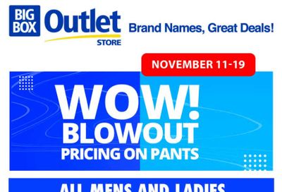 Big Box Outlet Store Flyer November 11 to 19