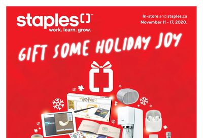 Staples Gift Some Holiday Joy Flyer November 11 to 17