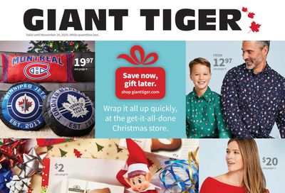 Giant Tiger Save Now Gift Later Flyer November 11 to 24