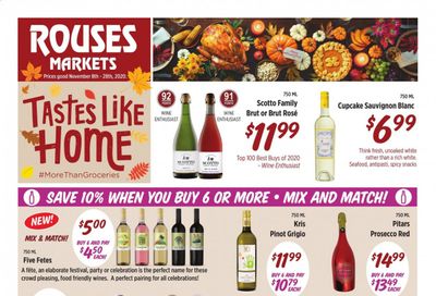 Rouses Markets (AL, LA, MS) Weekly Ad Flyer November 8 to November 28