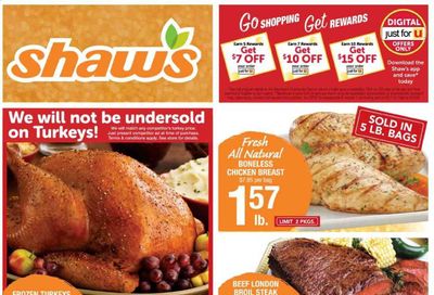 Shaw’s (MA, ME, NH, RI, VT) Weekly Ad Flyer November 13 to November 19