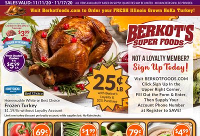 Berkot's Super Foods Weekly Ad Flyer November 11 to November 17, 2020
