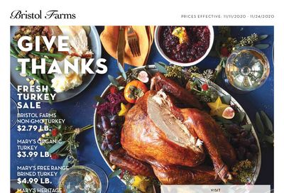 Bristol Farms Weekly Ad Flyer November 11 to November 17, 2020