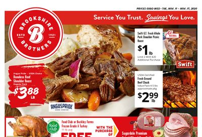 Brookshire Brothers Weekly Ad Flyer November 11 to November 17, 2020
