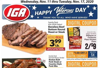 IGA Weekly Ad Flyer November 11 to November 17