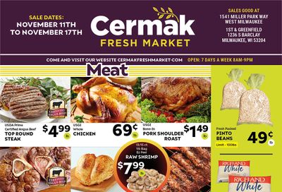 Cermack Fresh Market (WI) Weekly Ad Flyer November 11 to November 17 2020