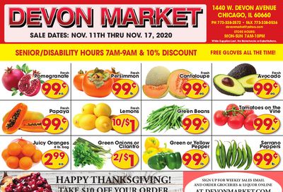 Devon Market Weekly Ad Flyer November 11 to November 17, 2020