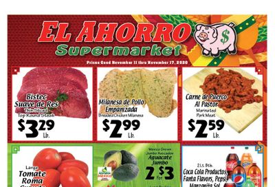 El Ahorro Supermarket Weekly Ad Flyer November 11 to November 17, 2020