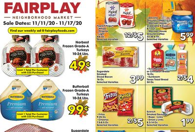Fairplay Weekly Ad Flyer November 11 to November 17, 2020