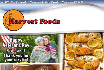 Harvest Foods Weekly Ad Flyer November 11 to November 17, 2020