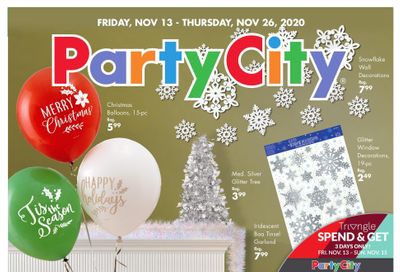 Party City Flyer November 13 to 26