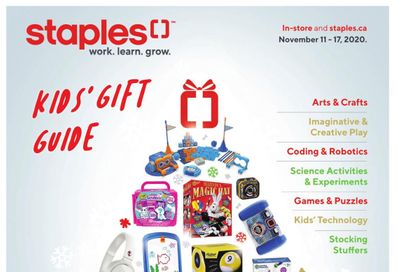 Staples Kids' Gift Guide November 11 to 17