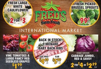 Fred's Farm Fresh Flyer November 11 to 17