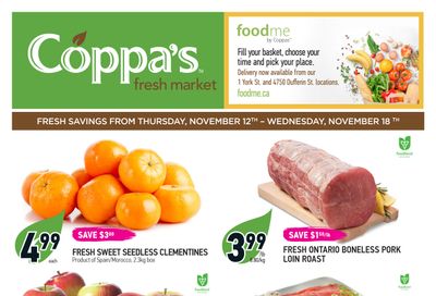 Coppa's Fresh Market Flyer November 12 to 18