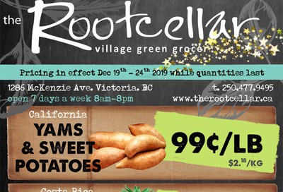 The Root Cellar Flyer December 19 to 24