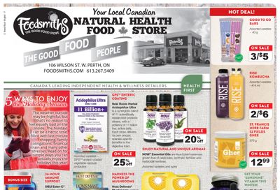 Foodsmiths Health First Flyer November 6 to 21