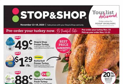 Stop & Shop (CT) Weekly Ad Flyer November 13 to November 19