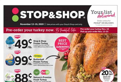 Stop & Shop (NY) Weekly Ad Flyer November 13 to November 19