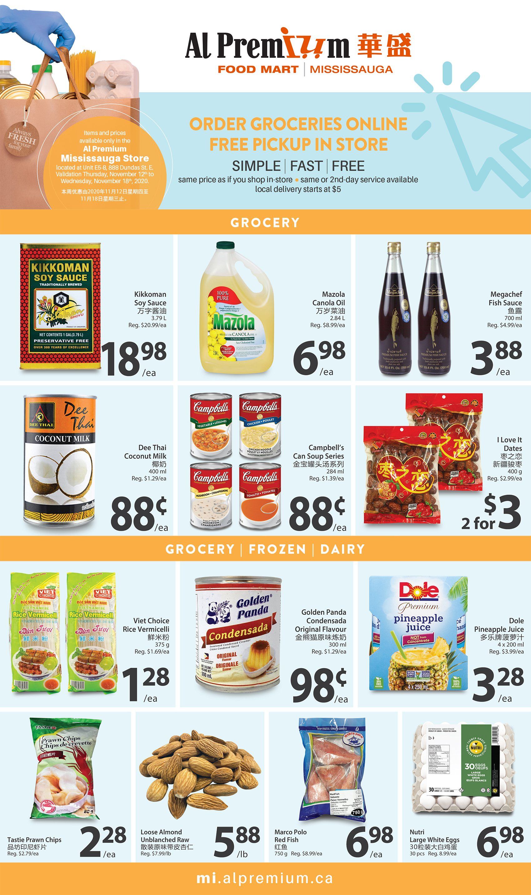 Al Premium Food Mart (Mississauga) Flyer November 12 to 18