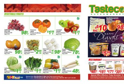 Tasteco Supermarket Flyer November 13 to 19
