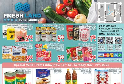 FreshLand Supermarket Flyer November 13 to 19
