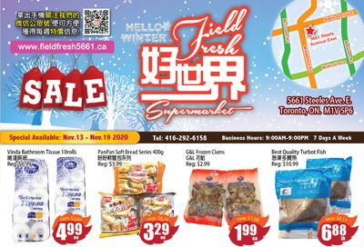 Field Fresh Supermarket Flyer November 13 to 19