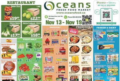 Oceans Fresh Food Market (Brampton) Flyer November 13 to 19