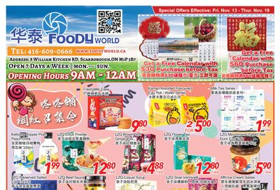 Foody World Flyer November 13 to 19