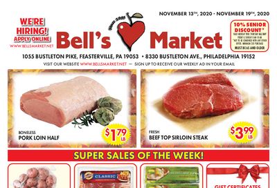 Bell's Market Weekly Ad Flyer November 13 to November 19, 2020