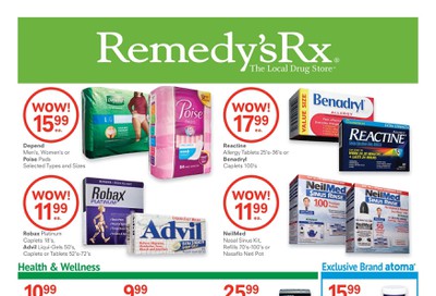 Remedy's RX Flyer August 30 to September 26