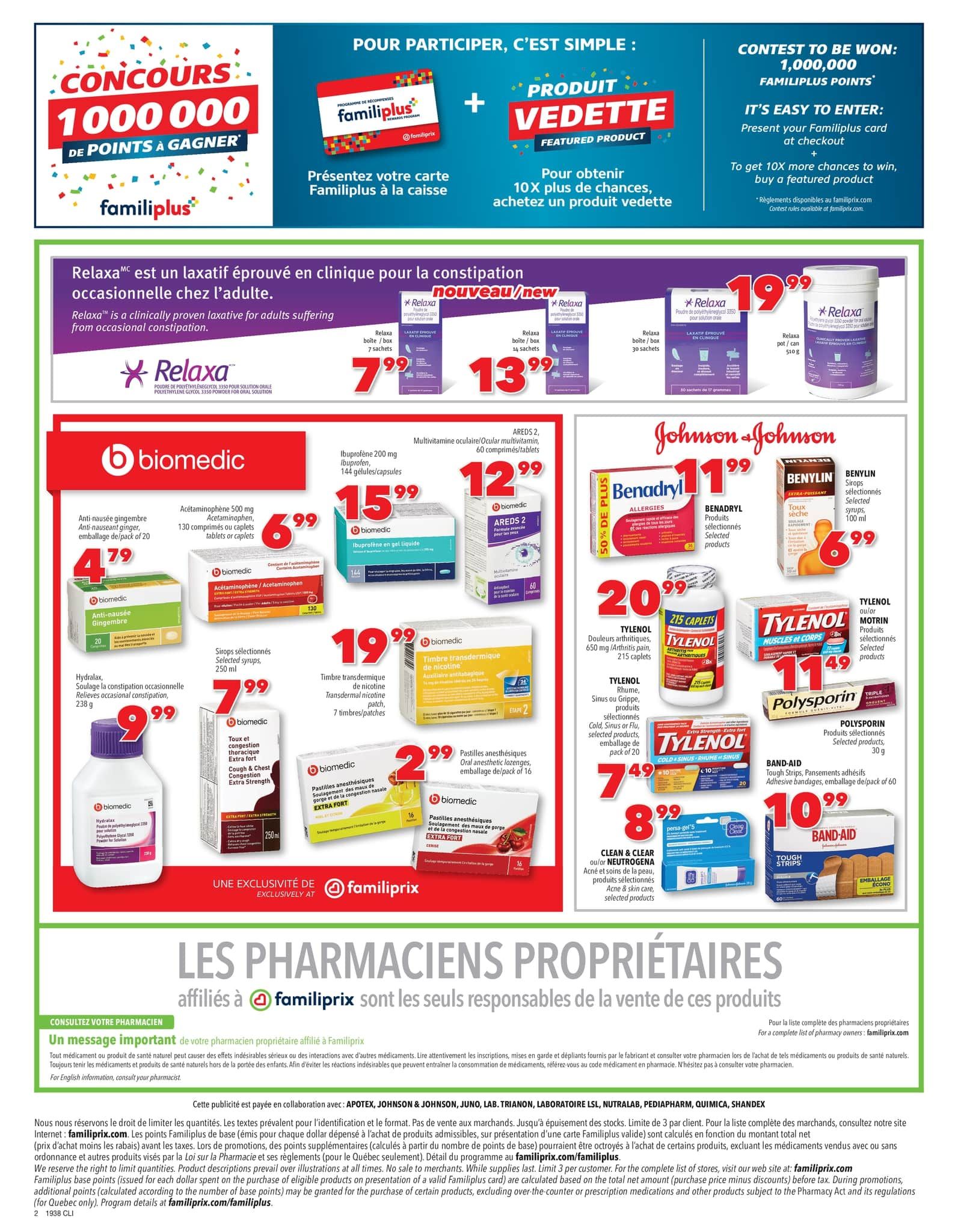 Familiprix Clinique Flyer September 19 to 25