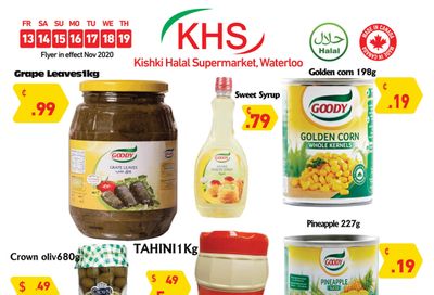 Kishki Halal Supermarket Flyer November 13 to 19