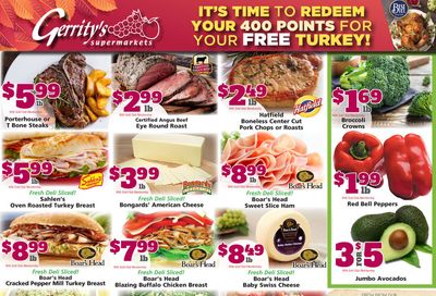 Gerrity's Thanksgiving Weekly Ad Flyer November 15 to November 21, 2020