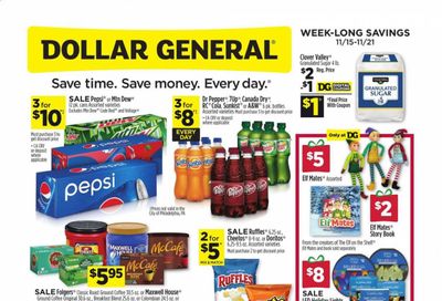 Dollar General (IA, MI, MN, NE, NY, OH, OK, PA) Weekly Ad Flyer November 15 to November 21