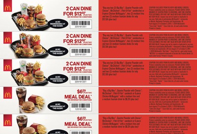 McDonald's Canada Coupons (AB, NT, SK) August 27 to October 6