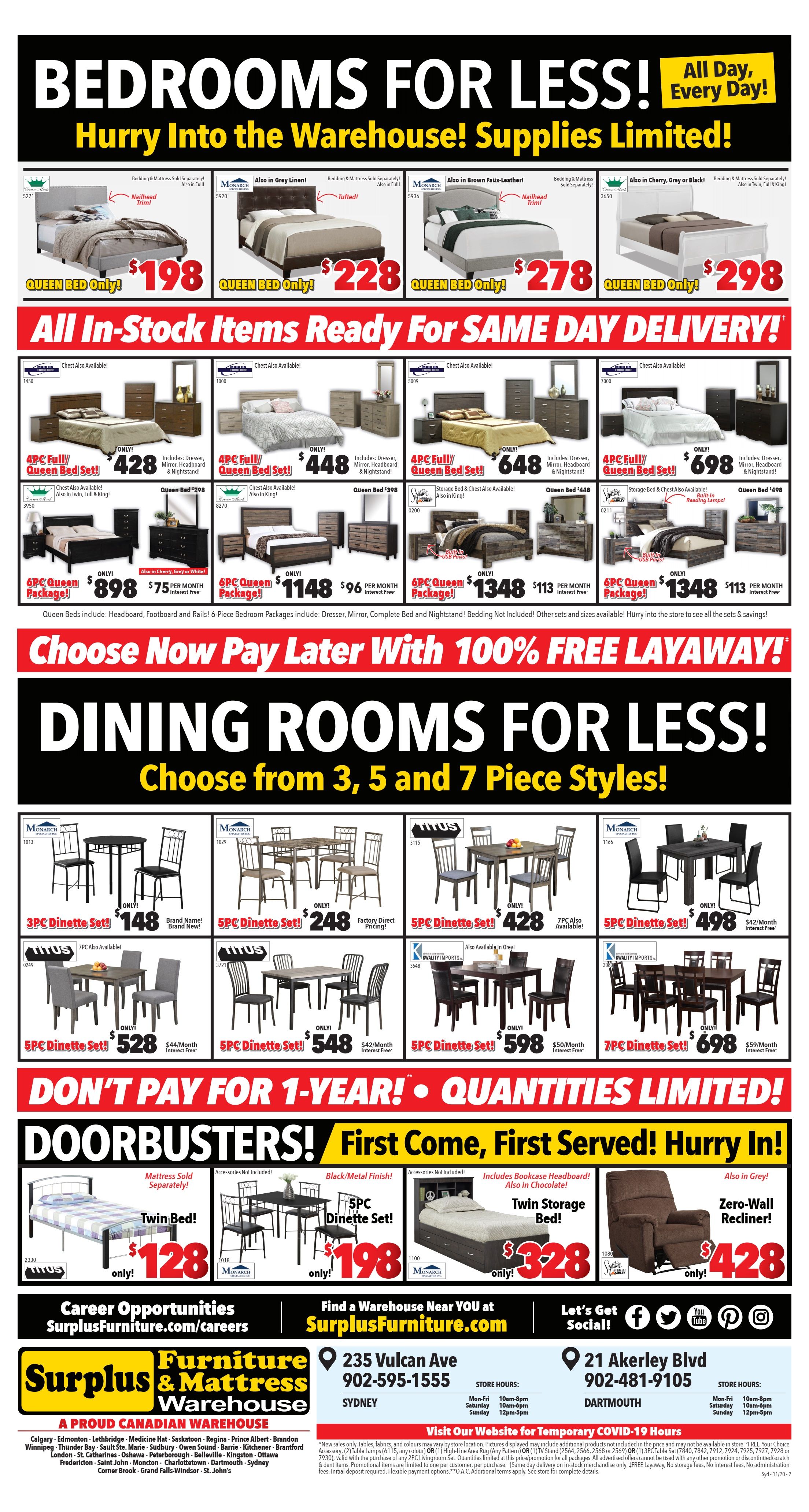 Surplus Furniture & Mattress Warehouse (Sydney) Flyer November 17 to 23
