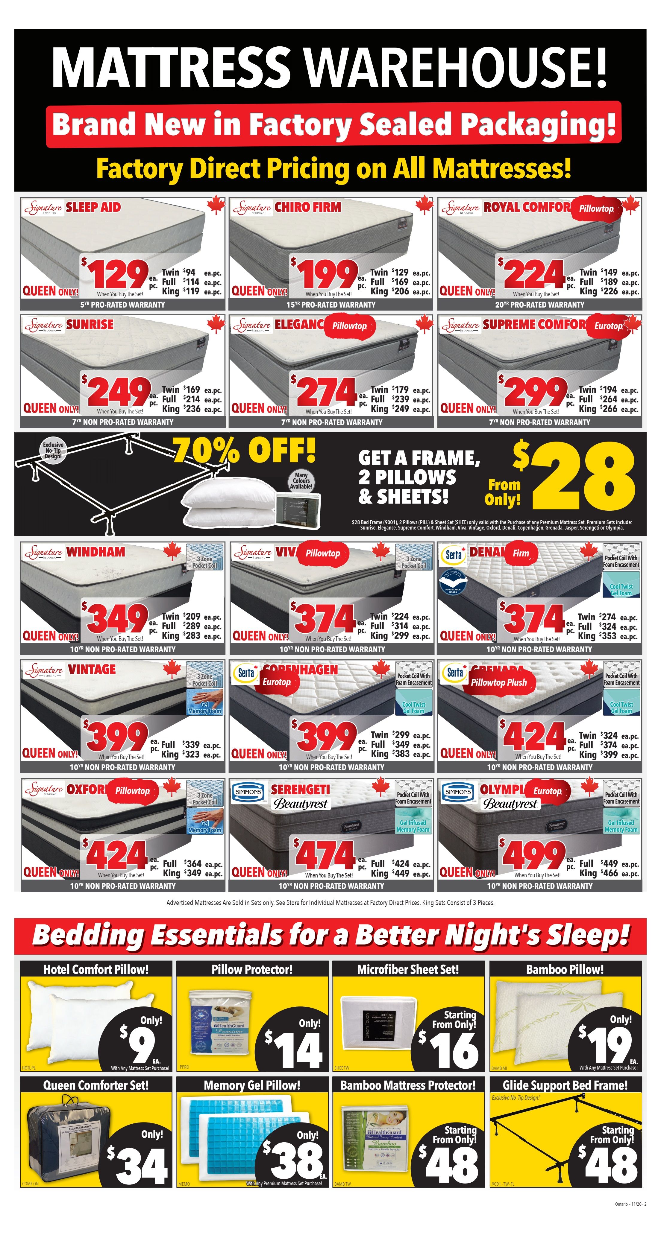 Surplus Furniture & Mattress Warehouse (London) Flyer November 17 to 23