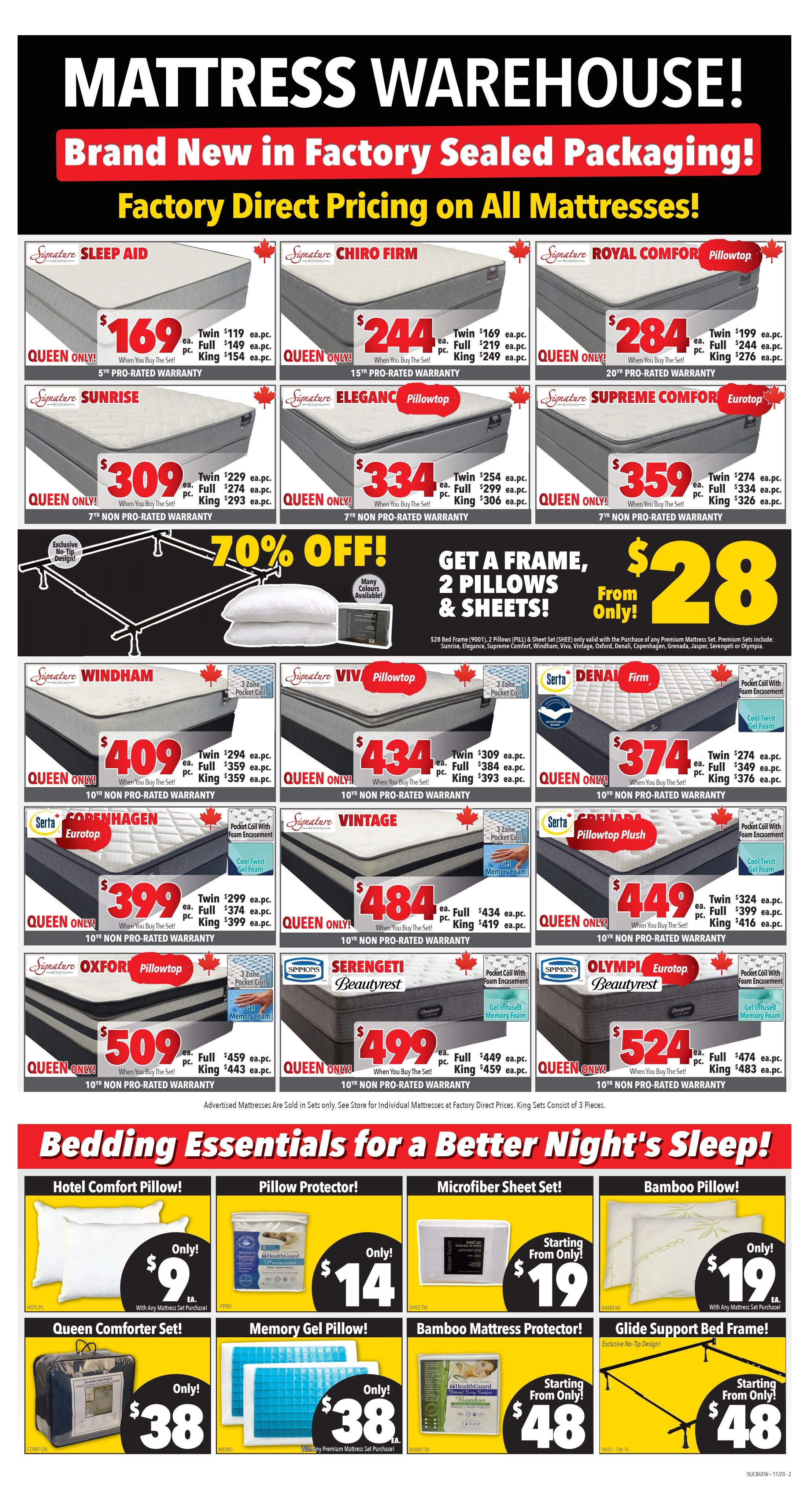 Surplus Furniture & Mattress Warehouse (Grand Falls Windsor) Flyer November 17 to 23