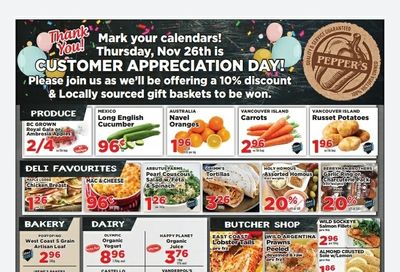 Pepper's Foods Flyer November 17 to 23
