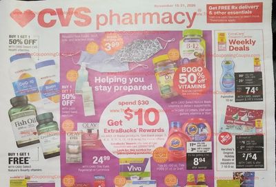 CVS Ad Preview (11/15/20 – 11/21/20): Early CVS Weekly Ad Flyer Preview
