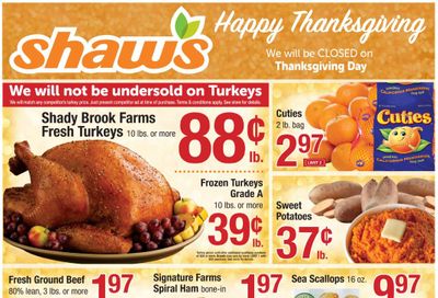 Shaws Flyer 11/20/20 – 11/26/20: Shaws Circular & Weekly Ad Flyer Preview