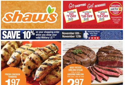 Shaws Flyer 11/6/20 – 11/12/20: Shaws Circular & Weekly Ad Flyer Preview