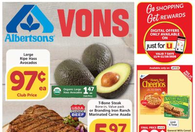 Vons Weekly Ad Flyer (11/4/20 – 11/10/20): Early Vons Ad Preview