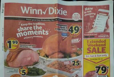 Winn Dixie Weekly Ad Flyer 11/18/20 – 11/25/20 & Winn Dixie Ad Preview!