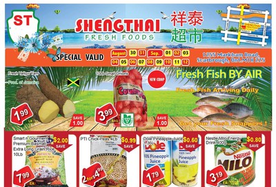 Shengthai Fresh Foods Flyer August 30 to September 12