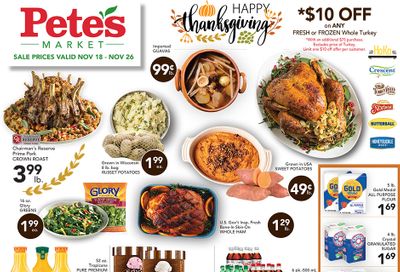 Pete's Fresh Market Thanksgiving Weekly Ad Flyer November 18 to November 26, 2020