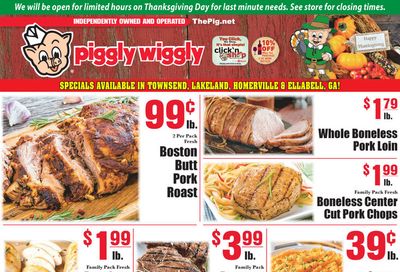 Piggly Wiggly (GA) Thanksgiving Weekly Ad Flyer November 18 to December 1, 2020