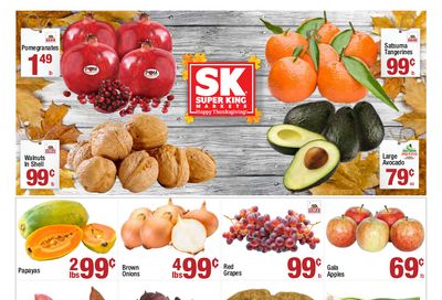 Super King Markets Thanksgiving Weekly Ad Flyer November 18 to November 24, 2020