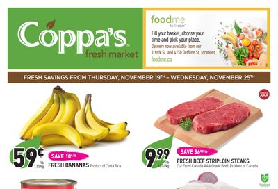 Coppa's Fresh Market Flyer November 19 to 25